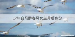 少年白马醉春风女主月瑶身份