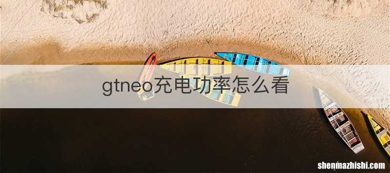 gtneo充电功率怎么看