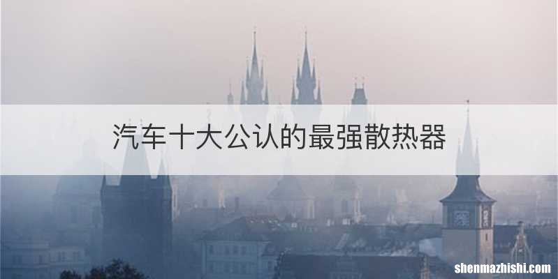 汽车十大公认的最强散热器