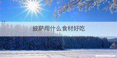 披萨用什么食材好吃