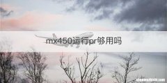 mx450运行pr够用吗