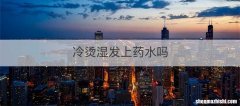 冷烫湿发上药水吗