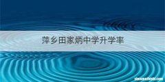 萍乡田家炳中学升学率