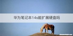 华为笔记本14s能扩展硬盘吗