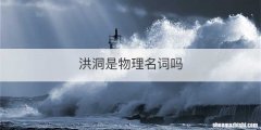 洪洞是物理名词吗