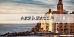 寡肽紧致原液怎么用