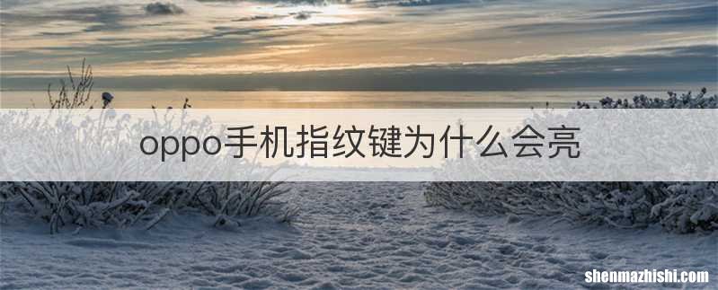 oppo手机指纹键为什么会亮
