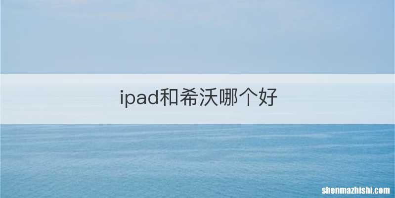 ipad和希沃哪个好