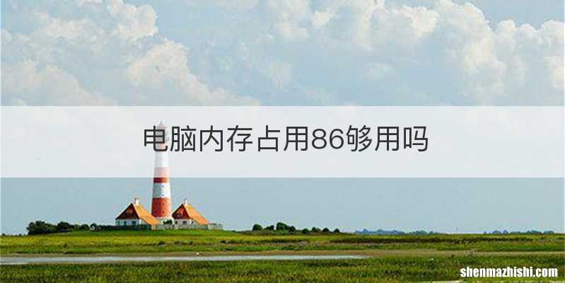 电脑内存占用86够用吗