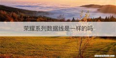 荣耀系列数据线是一样的吗