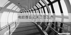 电蚊香忘记关了怎么办