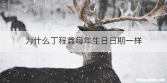为什么丁程鑫每年生日日期一样