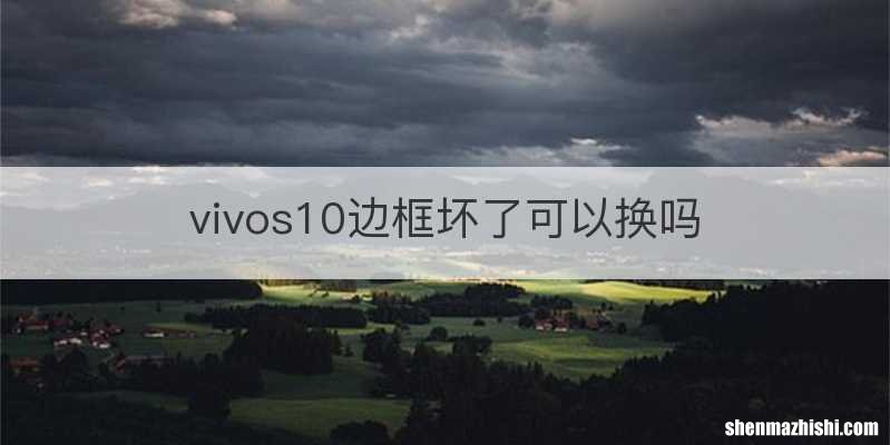 vivos10边框坏了可以换吗