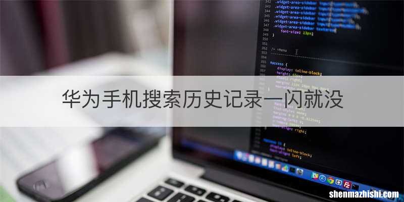 华为手机搜索历史记录一闪就没