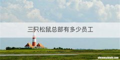 三只松鼠总部有多少员工