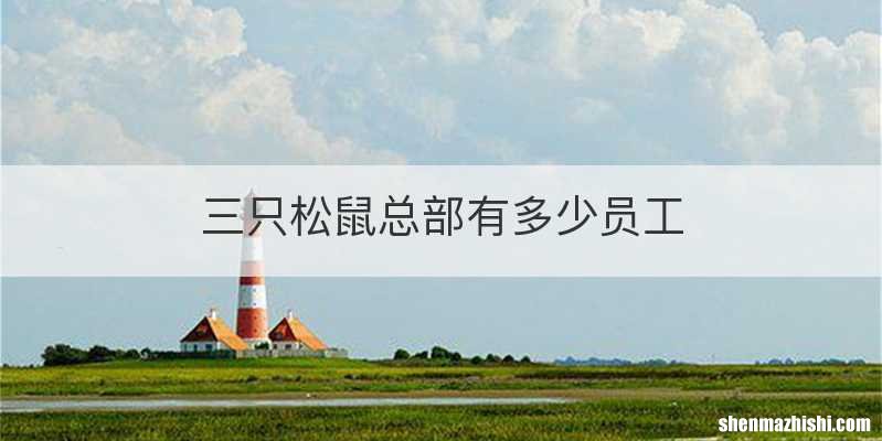 三只松鼠总部有多少员工