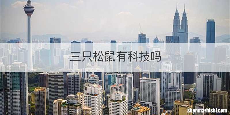 三只松鼠有科技吗