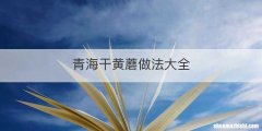 青海干黄蘑做法大全