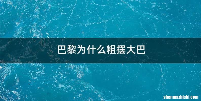 巴黎为什么粗摆大巴