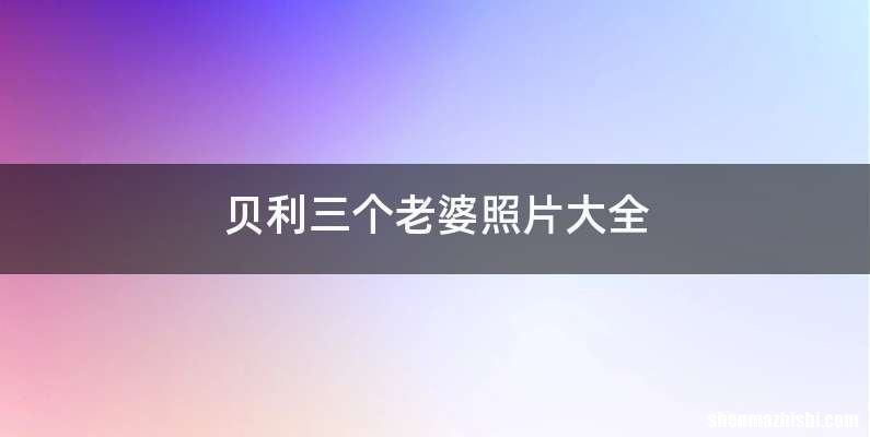 贝利三个老婆照片大全