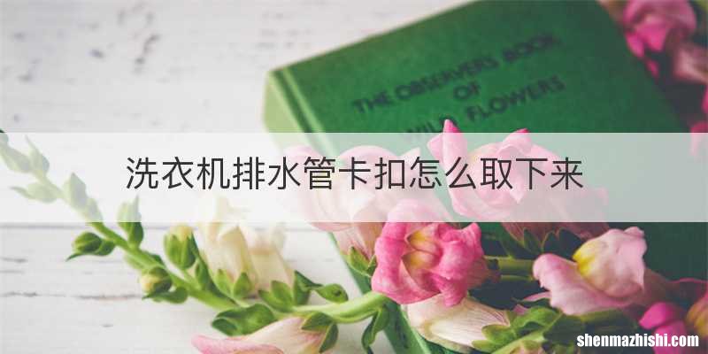 洗衣机排水管卡扣怎么取下来