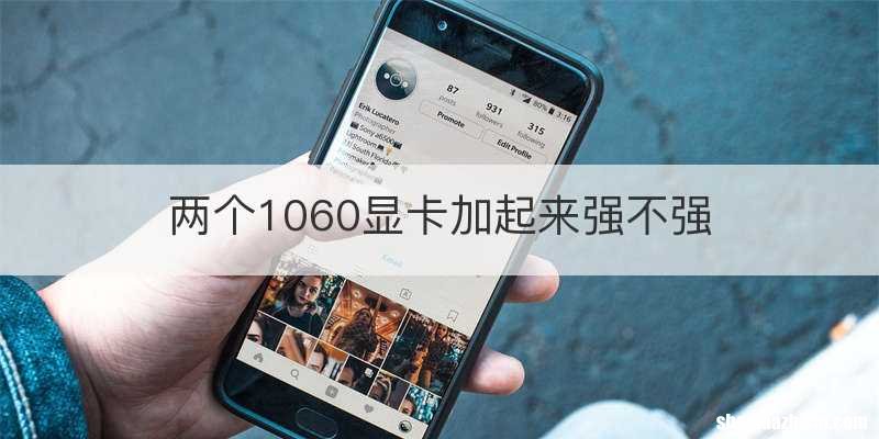 两个1060显卡加起来强不强