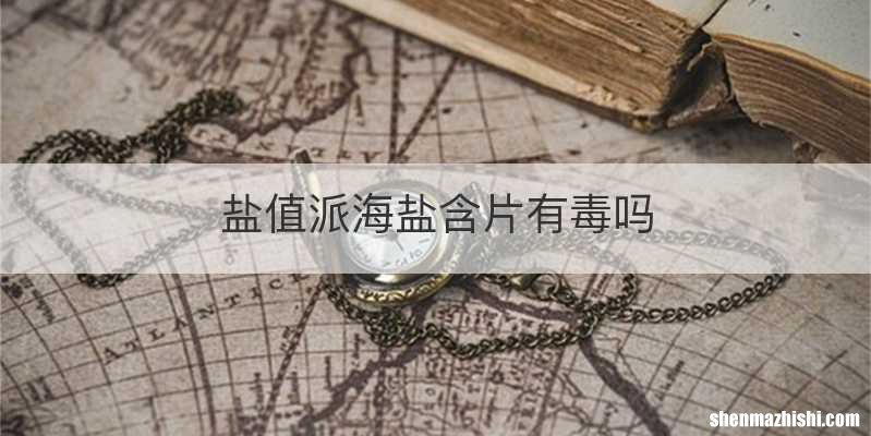 盐值派海盐含片有毒吗