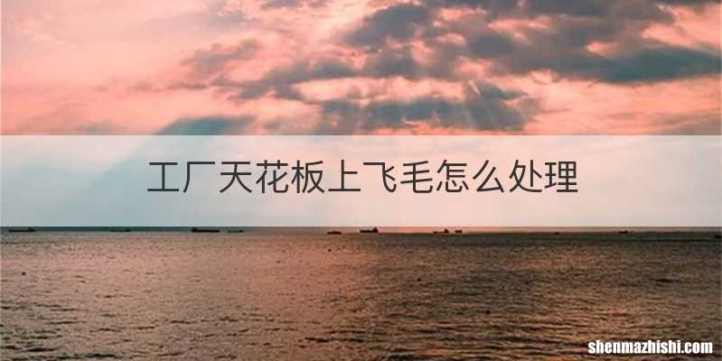 工厂天花板上飞毛怎么处理