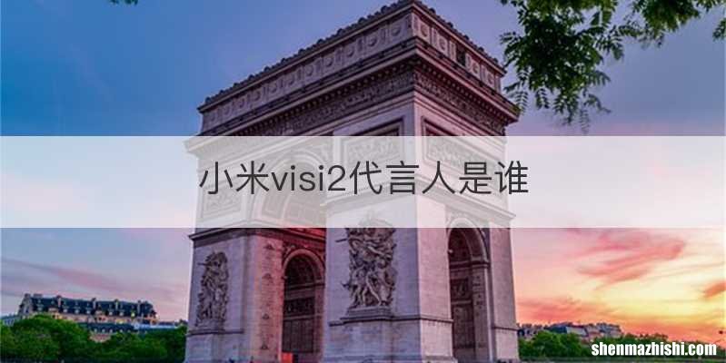 小米visi2代言人是谁
