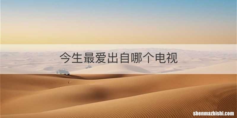 今生最爱出自哪个电视
