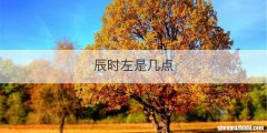 辰时左是几点