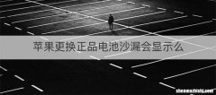 苹果更换正品电池沙漏会显示么