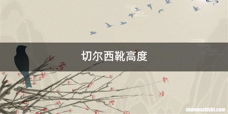切尔西靴高度