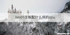 hm65主板配什么样的cpu