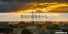 其实的偏旁是什么