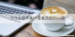 为什么说苹果11是最顶级的lcd屏