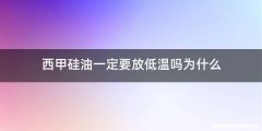 西甲硅油一定要放低温吗为什么