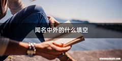 闻名中外的什么填空