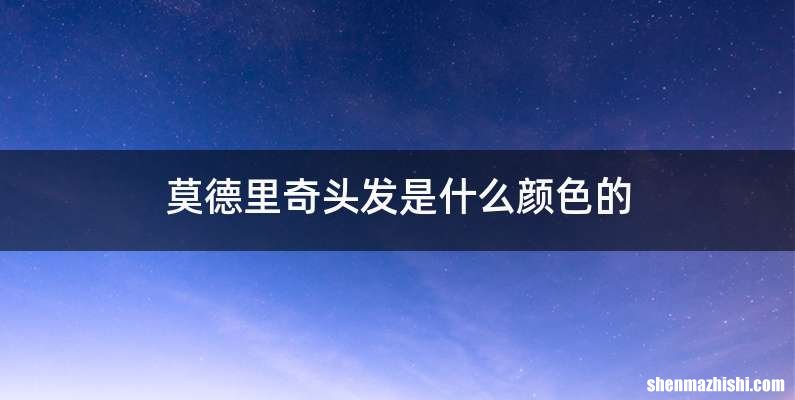 莫德里奇头发是什么颜色的