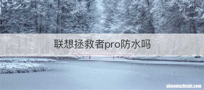 联想拯救者pro防水吗