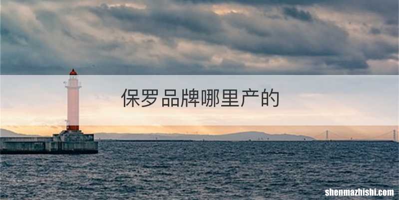 保罗品牌哪里产的
