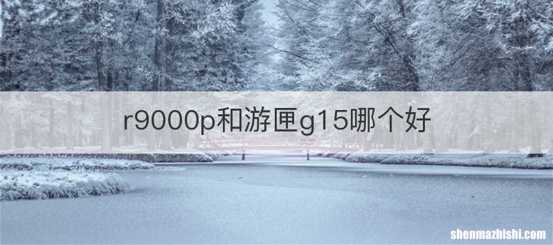 r9000p和游匣g15哪个好