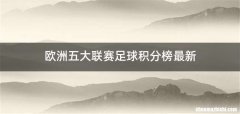 欧洲五大联赛足球积分榜最新