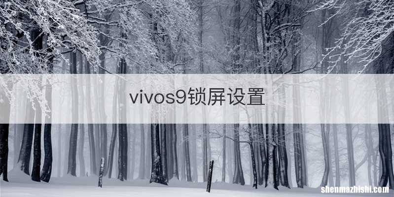 vivos9锁屏设置