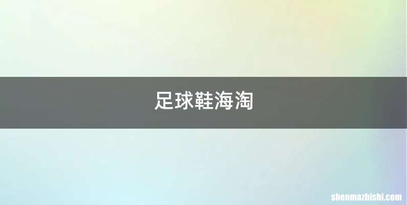 足球鞋海淘