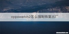 oppowatch2怎么强制恢复出厂