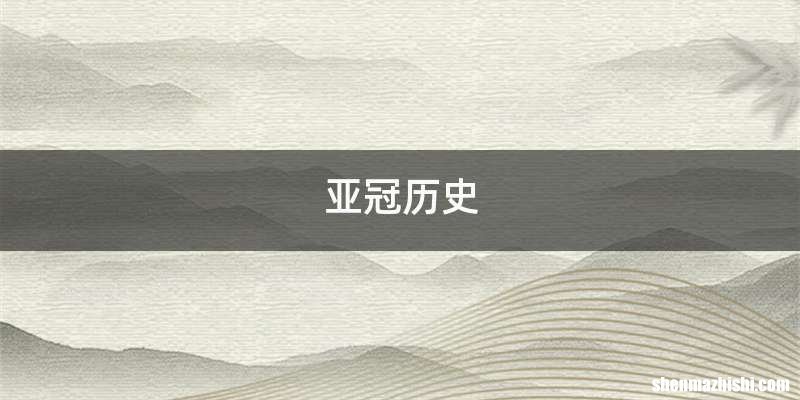 亚冠历史