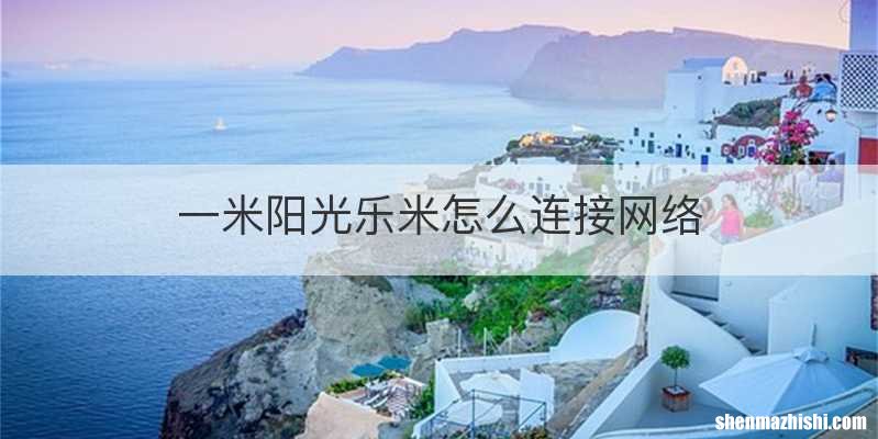 一米阳光乐米怎么连接网络