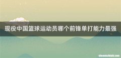 现役中国篮球运动员哪个前锋单打能力最强