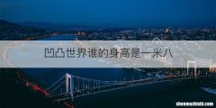 凹凸世界谁的身高是一米八